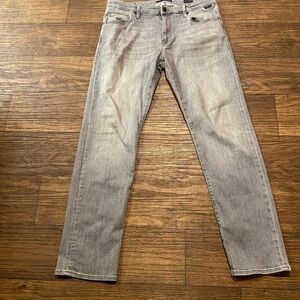 Mavi Zach Light Gray Straight Jeans